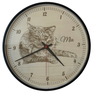 Etch-a-Pet Sketch Wall Clock