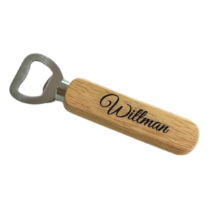 Personalized Wooden Bottle Opener – Custom Engraved Name