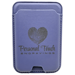 Engraved Leather MagSafe Phone Wallet