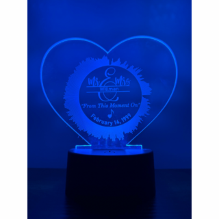 Wedding Song Sound Wave Heart Light